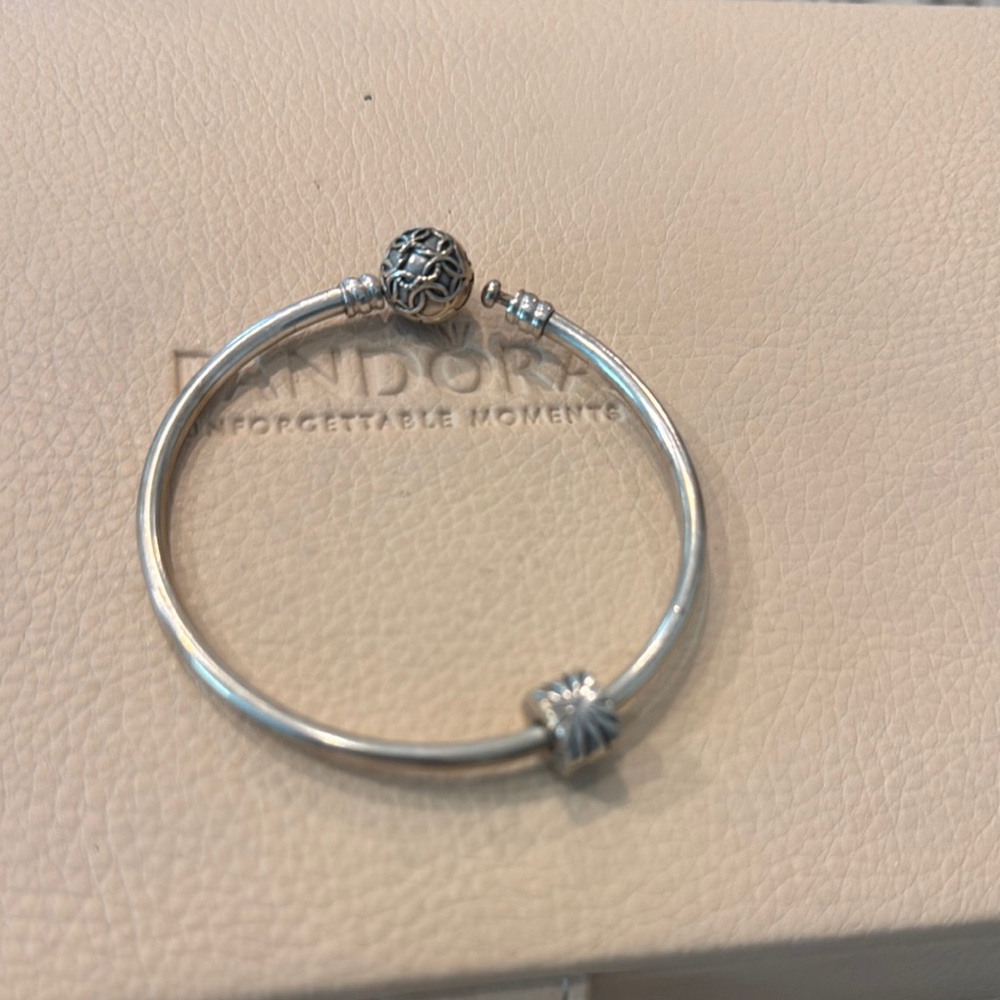 Pandora Silver Minimalist Bracelet with Charm